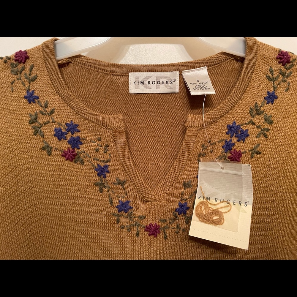 Kim Rogers Embroidered Sweater